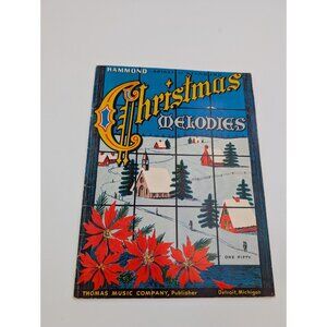 Vintage 1957 Christmas Melodies Hammond Organ Thomas Music Company